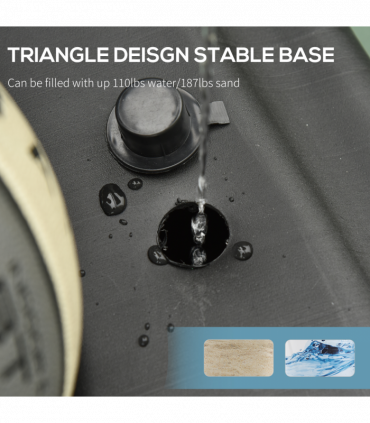 Basketball Hoop Freestanding 255-305cm Height Adjustable Stand  Wheels HOMCOM