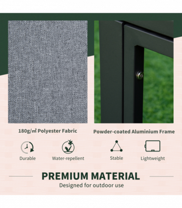 Daybed 6 Piece Sectional Sofa Set, & Coffee Table, Footstool & Cushions, Grey