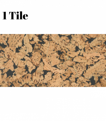 Decorative Cork Wall Tiles - Black - 1 Tile - 0.18m2 (1.94sqft)