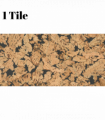 Decorative Cork Wall Tiles - Black - 1 Tile - 0.18m2 (1.94sqft)