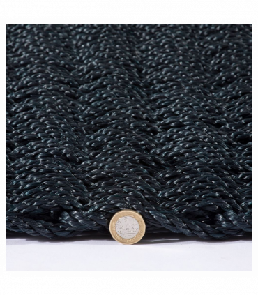 Didsbury Braided Polypropylene 45x75cm Navy Doormat