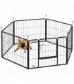 Durable Six-Panel Portable Pet Enclosure - Versatile Indoor/Outdoor Use