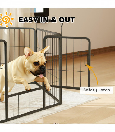 Durable Six-Panel Portable Pet Enclosure - Versatile Indoor/Outdoor Use