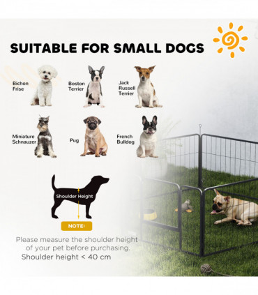 Durable Six-Panel Portable Pet Enclosure - Versatile Indoor/Outdoor Use