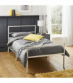 Extra Strong Single Metal Bed Frame In White - Improved