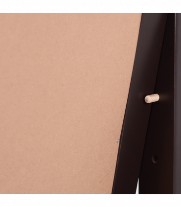 Freestanding Dressing Mirror 148x47cm Adjustable Angle Dark Brown Frame