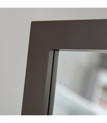 Freestanding Dressing Mirror 148x47cm Adjustable Angle Dark Brown Frame