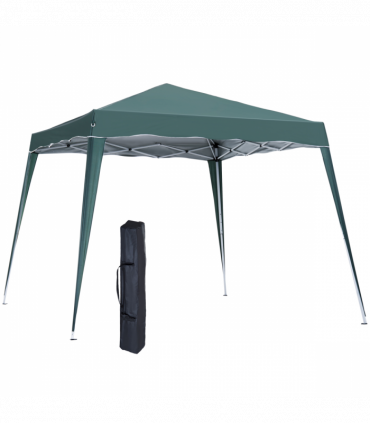 Garden Pop up Gazebo Tent Party Water-resistant 2.5 x 2.5M Green Outsunny