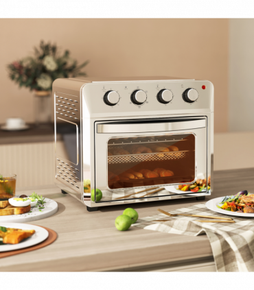 HOMCOM 24L Air Fryer Oven, Small Electric Oven, Grill, Roast, Bake, 1600W