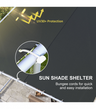 Outsunny 3 x 3(m) Mobile Pergola Kit, Event Shelter with Wheels, UV30+