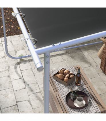 Outsunny 3 x 3(m) Mobile Pergola Kit, Event Shelter with Wheels, UV30+