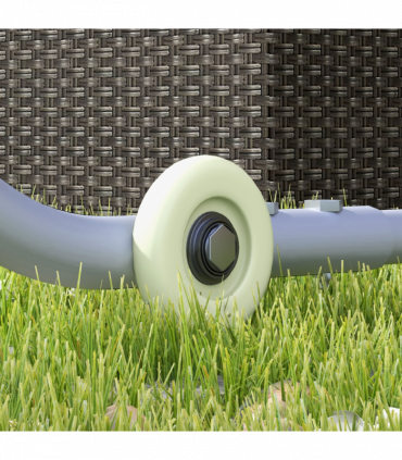 Outsunny 3 x 3(m) Mobile Pergola Kit, Event Shelter with Wheels, UV30+