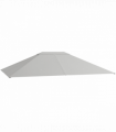 Outsunny 3 x 4m Gazebo Canopy Replacement Gazebo Roof Cover, Light Grey