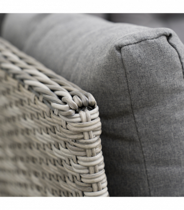 Outsunny 6 PCs Rattan Garden Furniture Sectional Conversation Corner Sofa