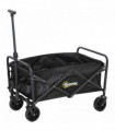 Outsunny 62L Festival Trolley, 120kg Heavy Duty Folding Trolley Cart, Black