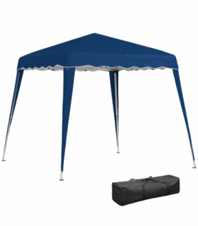 Outsunny Garden Pop up Gazebo Tent Party Water-resistant 2.5 x 2.5M Blue