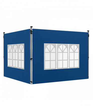 Outsunny Gazebo Side Panels for 3x3(m) or 3x4m Pop Up Gazebo, 2 Pack, Blue