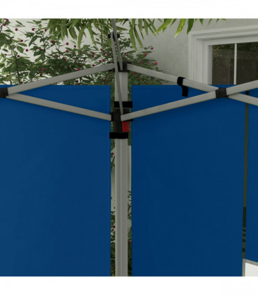 Outsunny Gazebo Side Panels for 3x3(m) or 3x4m Pop Up Gazebo, 2 Pack, Blue