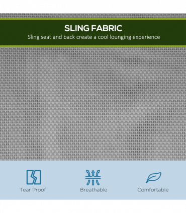 Outsunny Metal Swing Chair Garden Hammock 3 Seater Patio Bench with Canopy, Grey