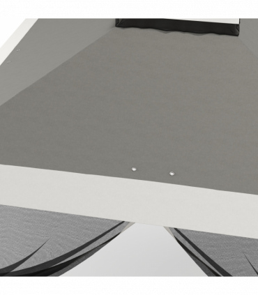 Outsunny Pop Up Gazebo Height Adjustable Canopy Tent w/ Carrying Bag, Dark Grey