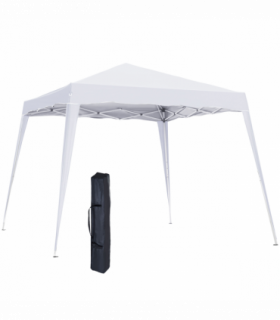 Outsunny Pop-Up  Tent,  3Lx3Wx2.4H m-White