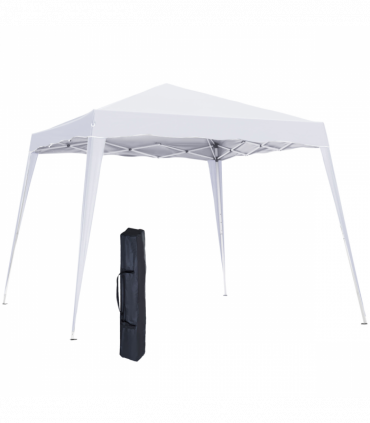 Outsunny Pop-Up  Tent,  3Lx3Wx2.4H m-White