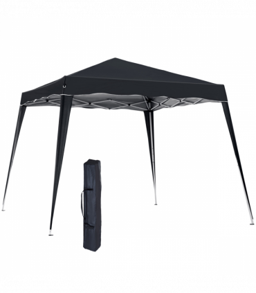 Outsunny Pop-Up Tent,  3Lx3Wx2.4H m-Black