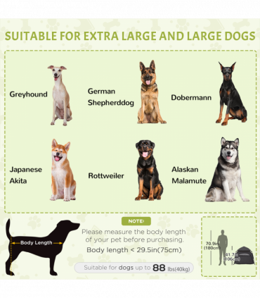 PawHut Foldable Dog Cat Tent with Waterproof Oxford Cloth, Carry Bag, Grey