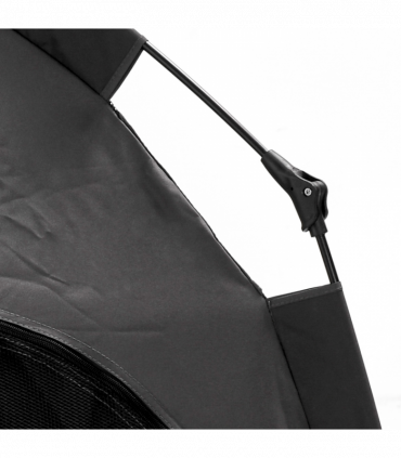 PawHut Foldable Dog Cat Tent with Waterproof Oxford Cloth, Carry Bag, Grey