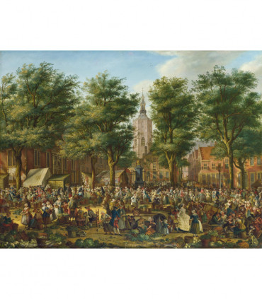 The Grote Markt at The Hague - National Gallery 1000 Piece Jigsaw Puzzle