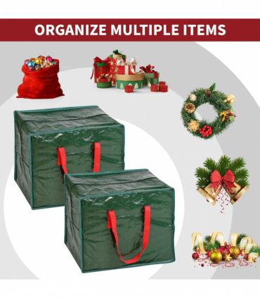 VINSANI XMAS BAUBLES & TINSEL STORAGE BAG 1010395