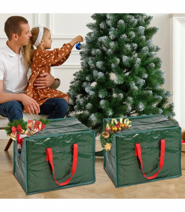 VINSANI XMAS BAUBLES & TINSEL STORAGE BAG 1010395