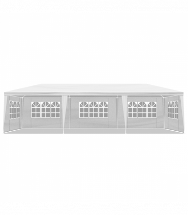 10'x30' Outdoor Party Tent with 8 Removable Sidewalls, Waterproof Canopy Patio Wedding Gazebo, White