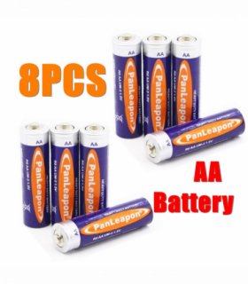 8 PCS AA Batteries 1.5V CarbonZinc AA Battery For Household Appliances Small Devices