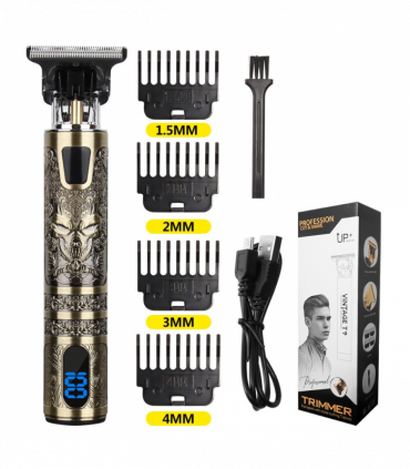 Small LCD Screen Display Professional Men Cordless Hair Clippers Beard Trimmer Cutting Machine Kit