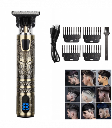 Small LCD Screen Display Professional Men Cordless Hair Clippers Beard Trimmer Cutting Machine Kit