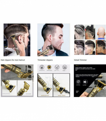 Small LCD Screen Display Professional Men Cordless Hair Clippers Beard Trimmer Cutting Machine Kit