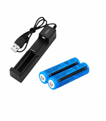 4pcs 3000mAh 18650 Rechargeable Batteries+2x USB Battery Charger Set For Fashlight headlamp