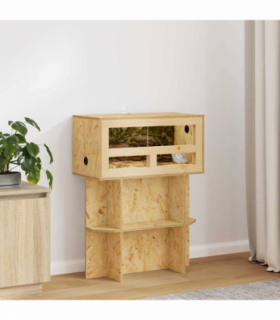 vidaXL Terrarium Brown 60 x 30 x 80 cm OSB