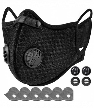 Reusable Half Face Cover Mask w/ Filter Cycling Outdoor Sport Face Mask