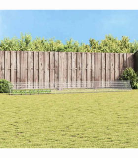 vidaXL Rabbit Cage Silver 650 x 55 x 55 cm Galvanised Steel