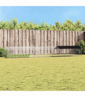 vidaXL Rabbit Cage Silver 600 x 78 x 78 cm Galvanised Steel