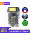 USB Rechargeable LED Flashlight Camping Hiking 7-Modes FlashLight Mini Emergency Work Light
