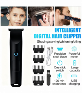 Men Pro Electric Hair Clippers Beard Trimmer Cutting Barber Shaving Machine Black