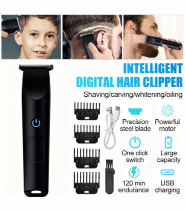 Men Pro Electric Hair Clippers Beard Trimmer Cutting Barber Shaving Machine Black