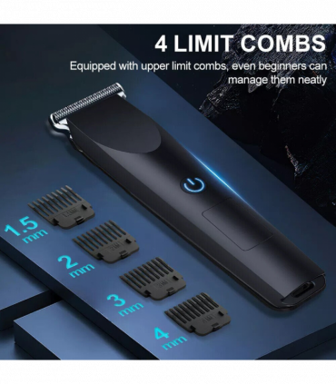 Men Pro Electric Hair Clippers Beard Trimmer Cutting Barber Shaving Machine Black