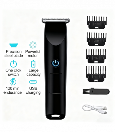 Men Pro Electric Hair Clippers Beard Trimmer Cutting Barber Shaving Machine Black