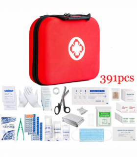 391pcs First Aid Kit Medical Emergency Travel Home Car Taxi Work 1ST Aid Bag