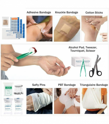 391pcs First Aid Kit Medical Emergency Travel Home Car Taxi Work 1ST Aid Bag