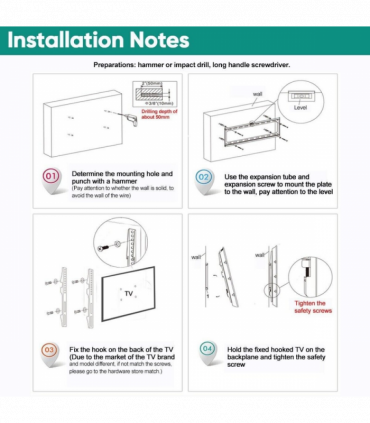 TV WALL BRACKET MOUNT SLIM FOR 26 30 32 40 42 50 63 INCH FLAT 3D LCD LED PLASMA